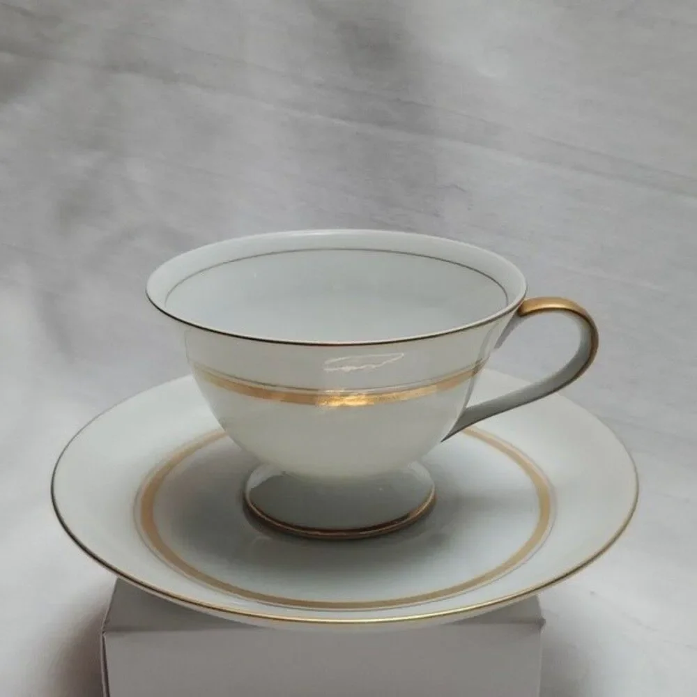 Vintage Claridge “Marquise” Teacup & Saucer – Japan – Gold Trim – Hard to Find